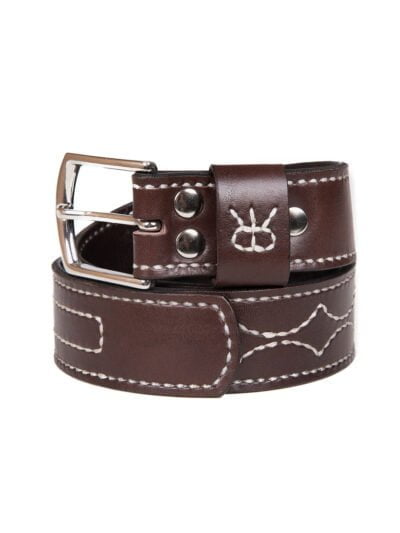 Cinturón pespunteado